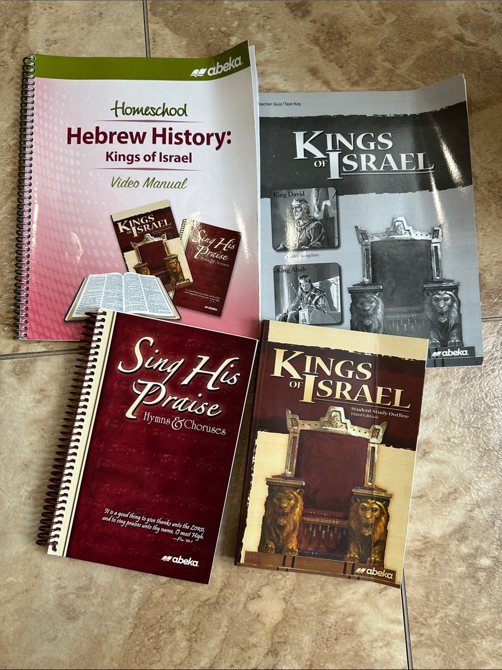 Abeka 9th Grade Bible curriculum set kings of Israel